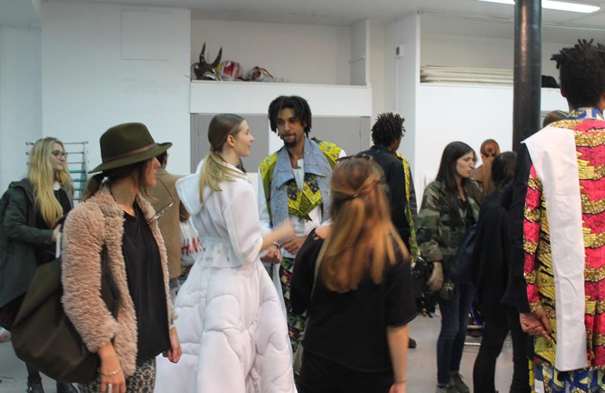 Preparation des mannequins avec les etudiants